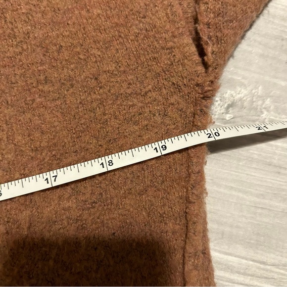 Madewell Connection Sweater Wool Acrylic Blend Brown Oversized XS - Picture 7 of 10